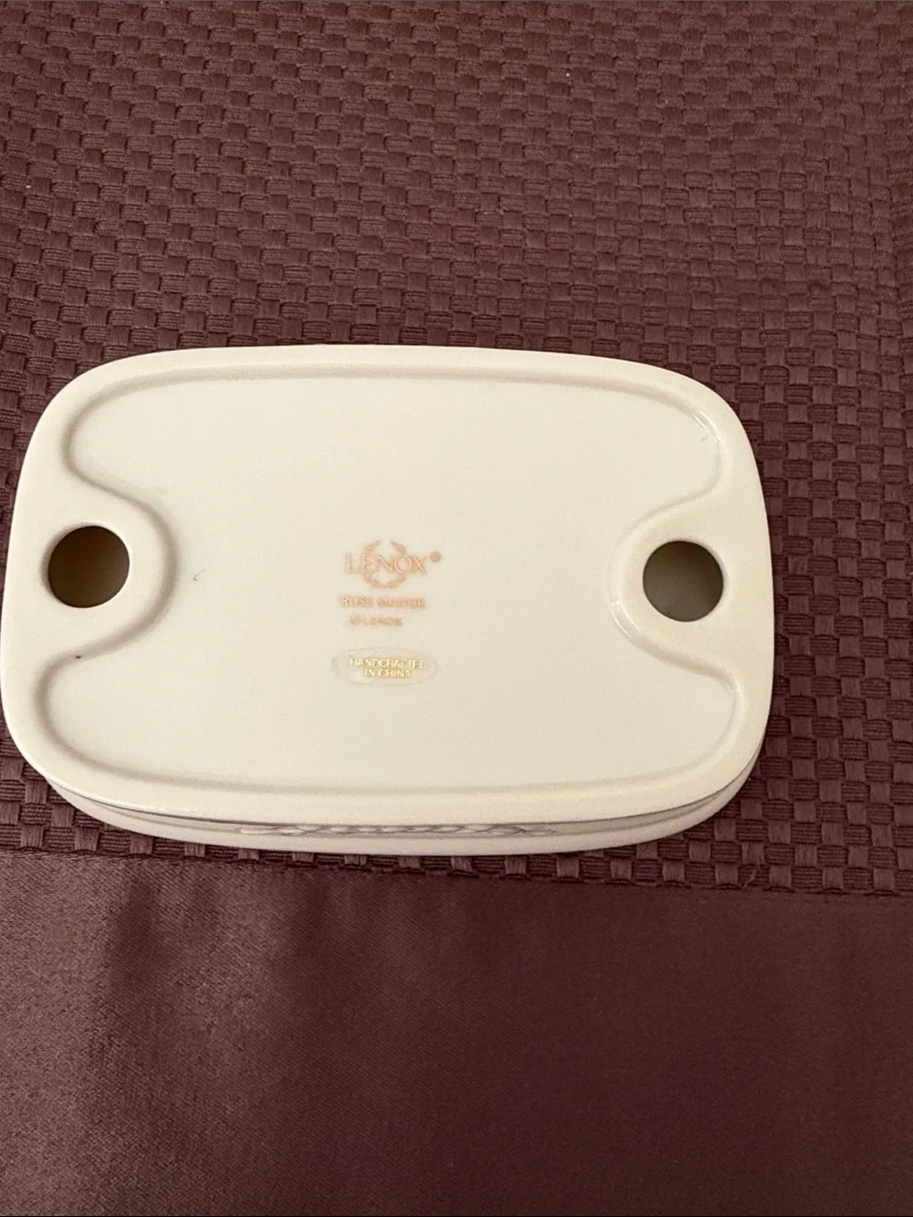 Lenox Rose Manor Ceramic Soap Dish